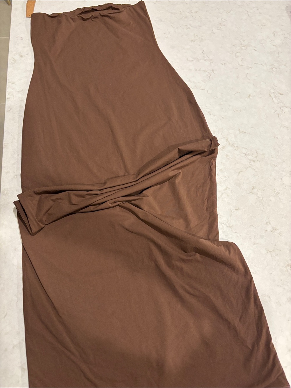SKIMS fits everybody tube dress size, large color, cocoa nwt - Picture 6 of 6